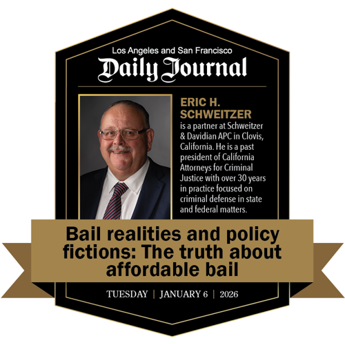 Eric H. Schweitzer badge for Daily Journal article