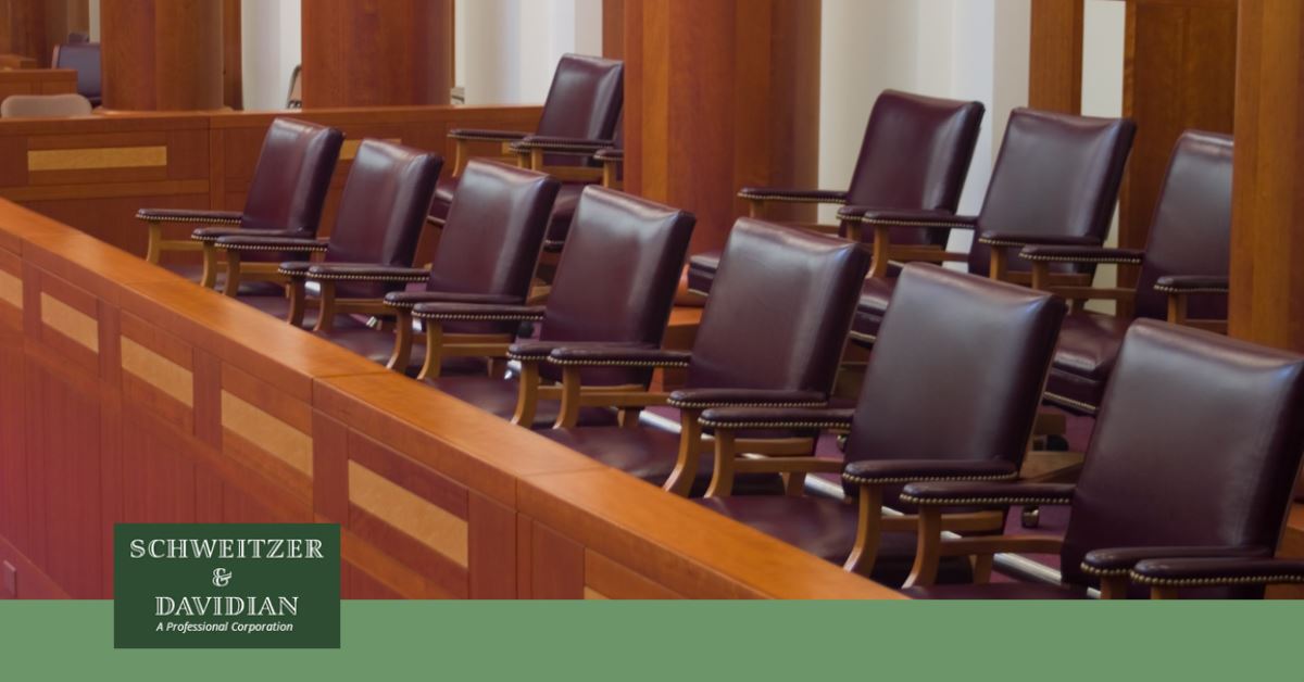 empty courtroom chairs